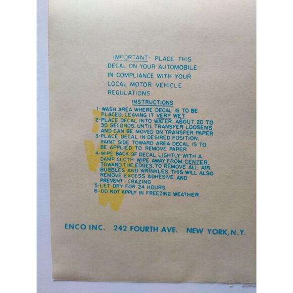 Ringling Bros Barnum Bailey Decal Windshield Luggage Original 1950's NOS Circus - Picture 7 of 7